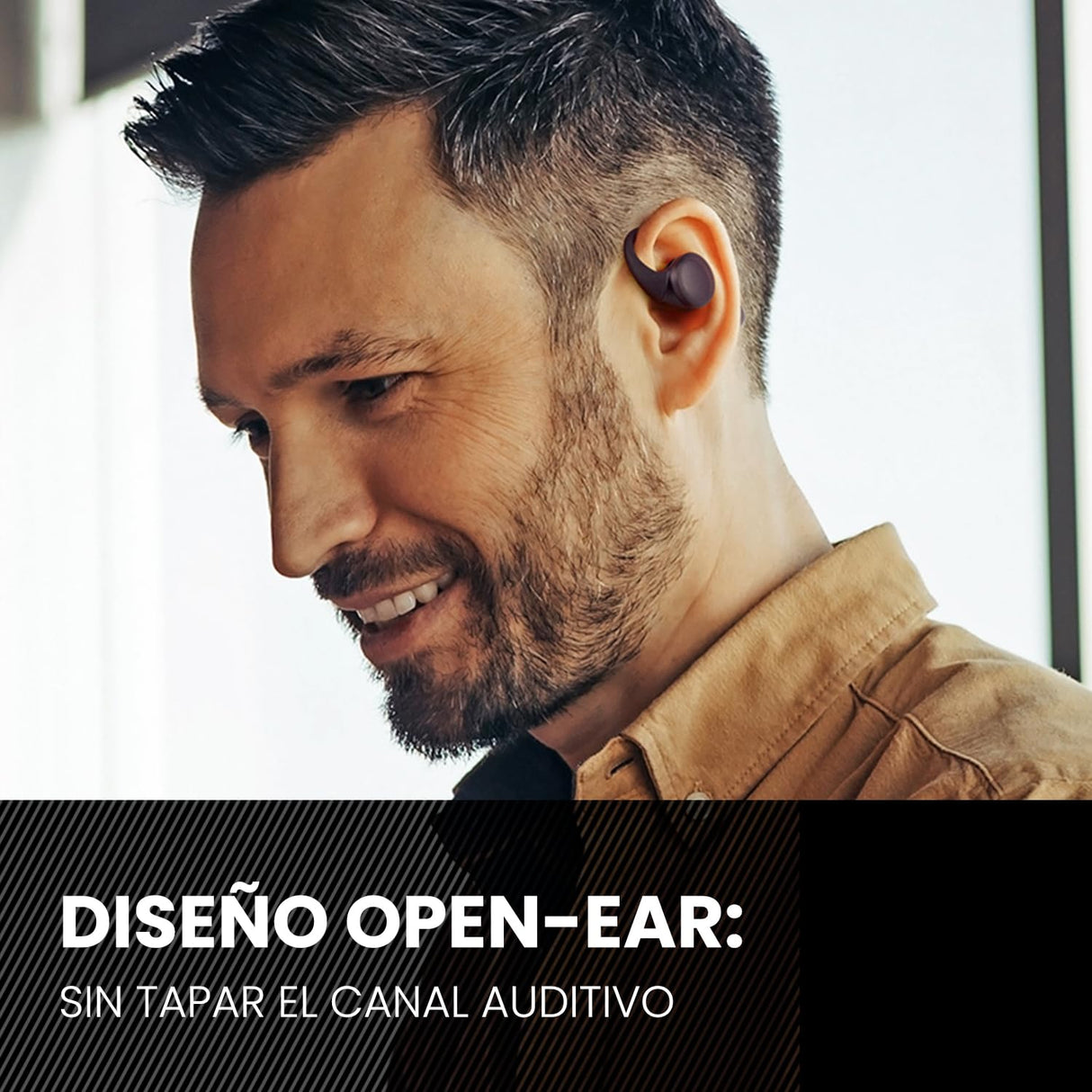 SPC Boost Pro - Auriculares inalámbricos Bluetooth Open-Ear con ENC Cancelación Ruido | 30h de batería | Google Fast Pair | Doble conexión | IPX4 | Control táctil y Asistente de Voz – Negro