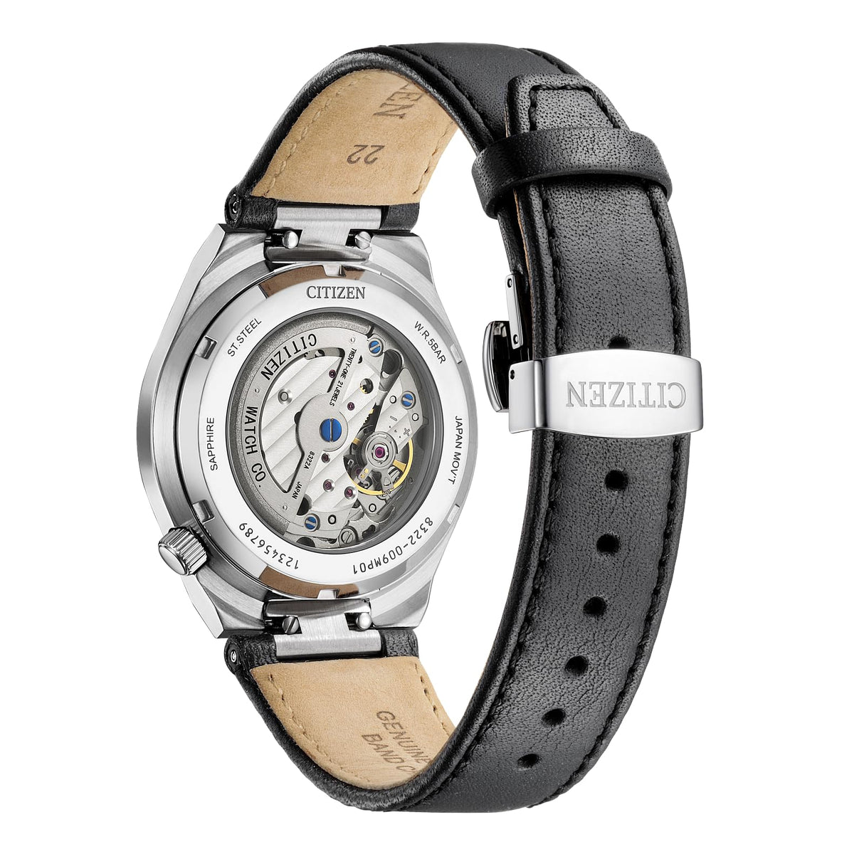 Citizen Reloj automático NK5010-01H, Negro, Moderno