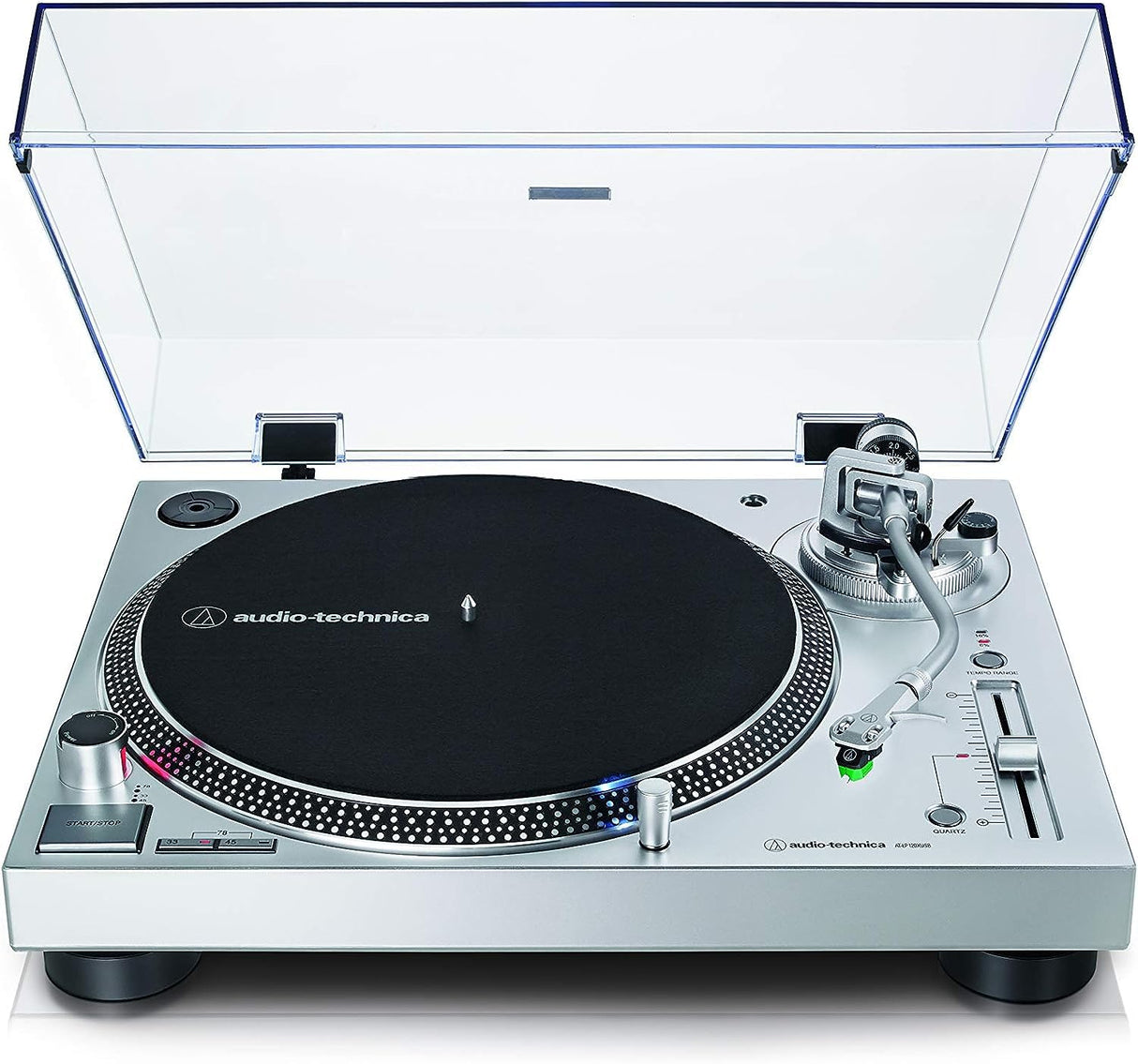 Audio-Technica LP120XUSBSV Giradiscos de Tracción Directa (Analógico y USB) Plata