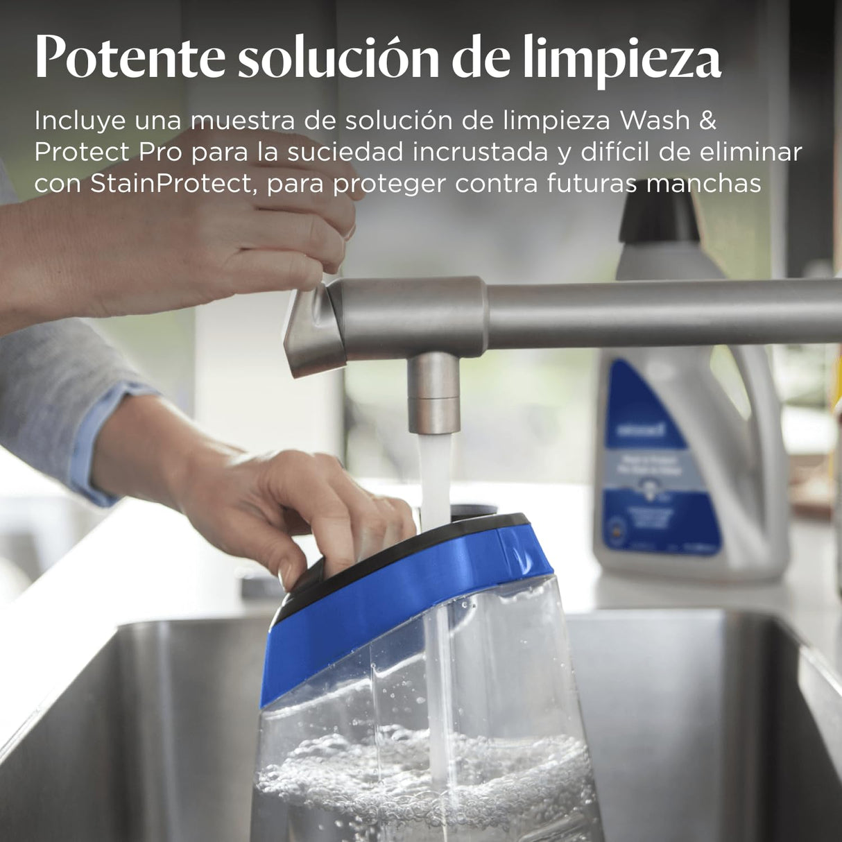 BISSELL ProHeat Revolution, Aspiradora de limpieza profunda vertical con tres modos de limpieza, Aspiradora de Agua Tapicería y moquetas, con cable, para alfombras, escaleras y tapicería, 18582