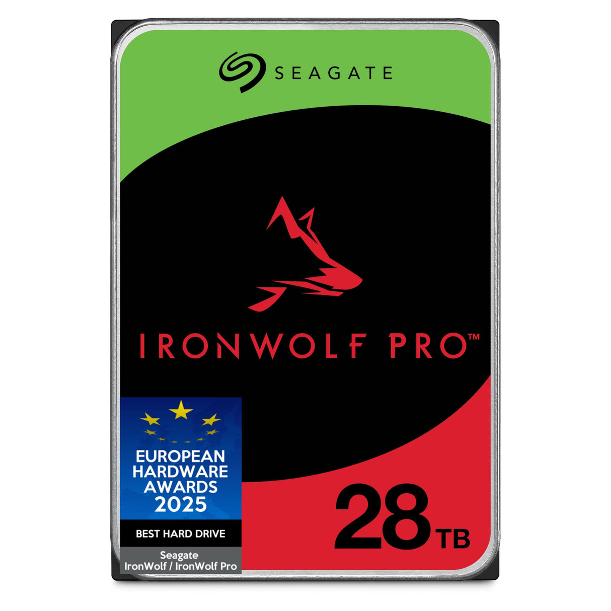 Seagate IronWolf Pro 28TB, Enterprise HDD NAS Interno, CMR, SATA a 6 GB/s, 7200 RPM, caché de 512 MB, Data Rescue Service (ST28000NTZ00)