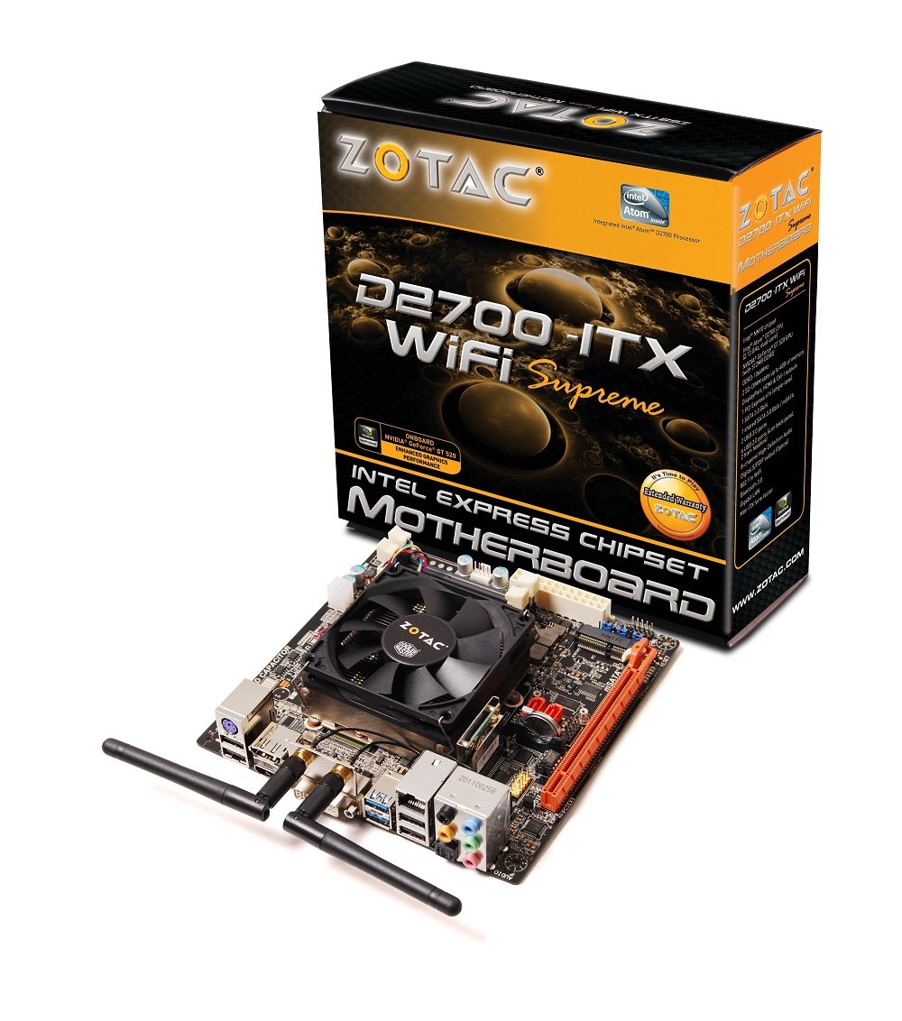 ZOTAC D2700ITXS-A-E - Placa Base (DDR3-SDRAM, SO-DIMM, 1066 MHz, 4 GB, Intel, Intel® Atom™)