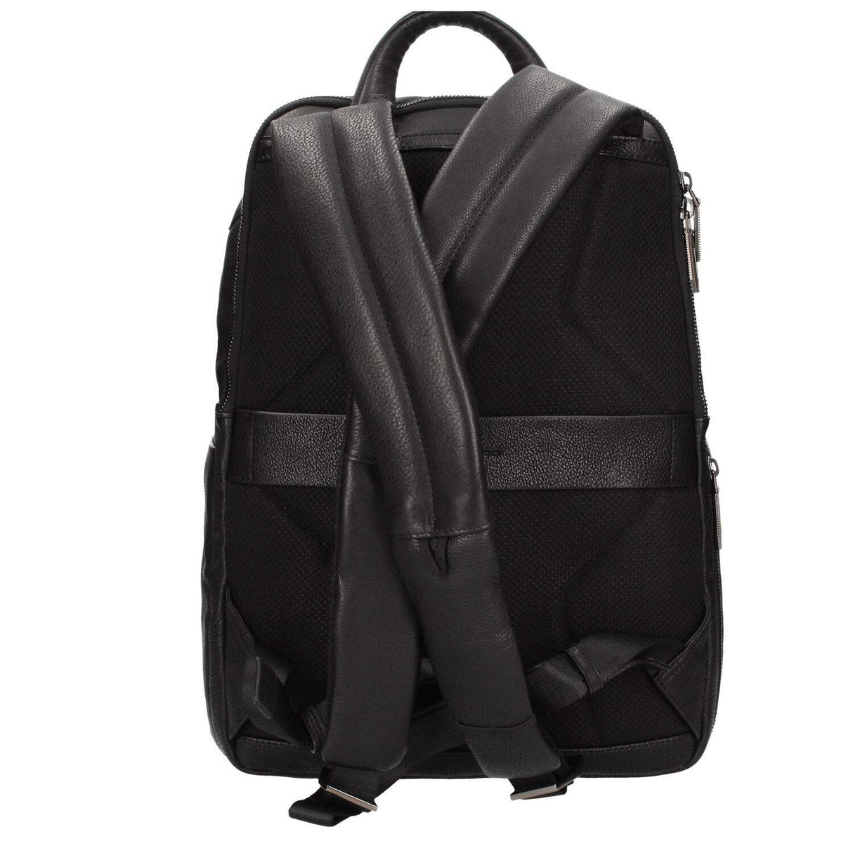 PIQUADRO Rhino Mochila Cuero 39 cm Compartimento para portátil, Negro, Talla única, Diseño moderno.