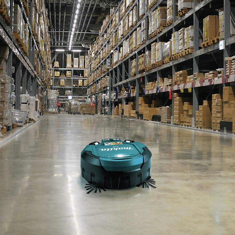 Robot aspirador inalámbrico Makita de 1 pieza, turquesa/negro, DRC200Z