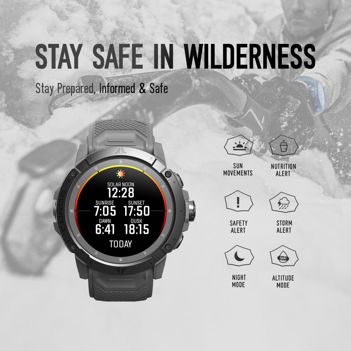 COROS VERTIX 2S Reloj GPS de Aventura, 40 días de autonomía, Navegación GPS con Mapas Globales sin conexión, Planificador de rutas, Pulsómetro, Escalada, Esquí, Carrera, Ciclismo (Plata Luna)
