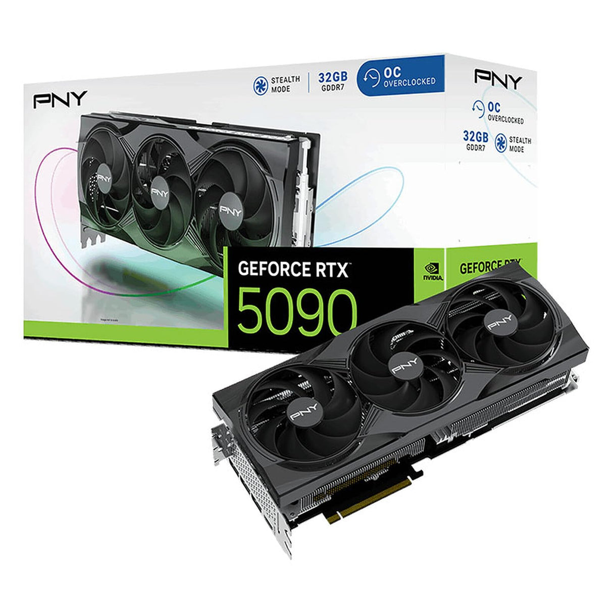 PNY GPU NVIDIA GeForce RTX 5090 32GB GDDR7, Blackwell Architecture, DLSS 4, Ray Tracing, HDMI 2.1 + 3X DisplayPort, 600W TDP Graphics