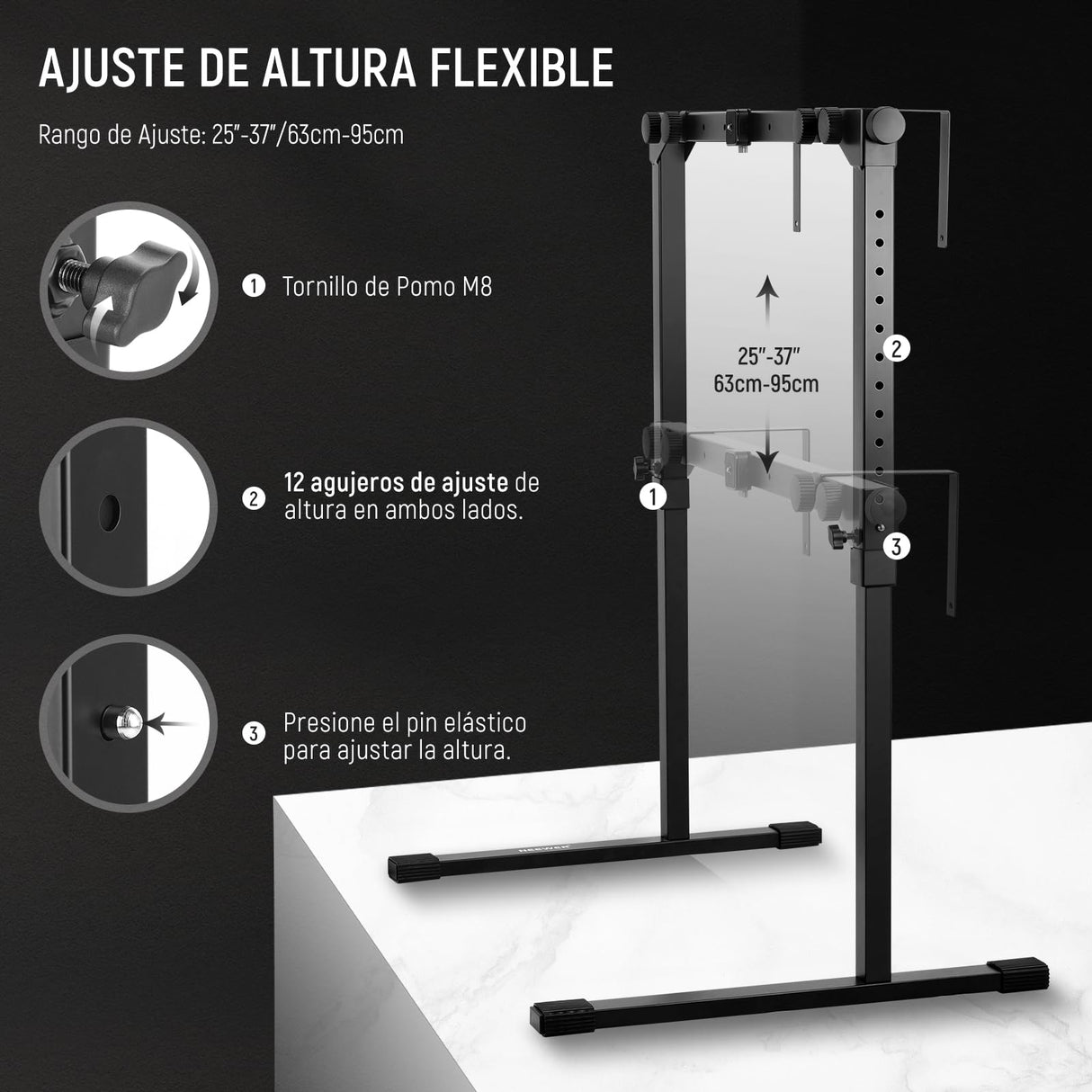 NEEWER ST200 - Soporte para cámara de Fotos de Arriba a Abajo con Placa de liberación rápida Arca Tipo QR de 1 Segundo, Robusto Soporte de Mesa para Varios Dispositivos para cocinar, Ancho de