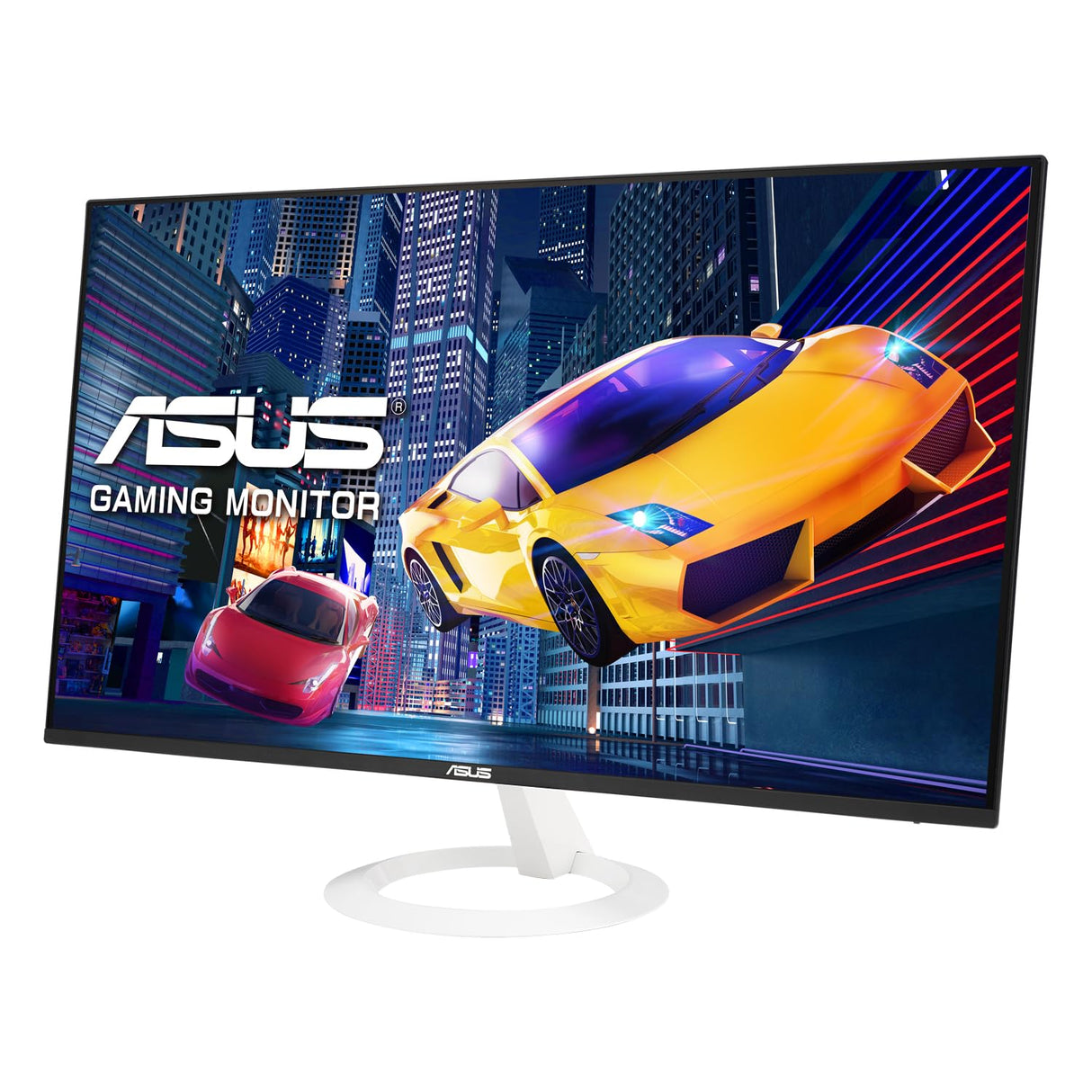 ASUS VZ27EHF-W Eye Care Monitor Gaming 27 pulgadas (IPS, Full HD, sin marcos, 100 Hz, sincronización adaptativa, 1 ms MPRT, HDMI, luz azul baja, sin parpadeos, montaje en pared)