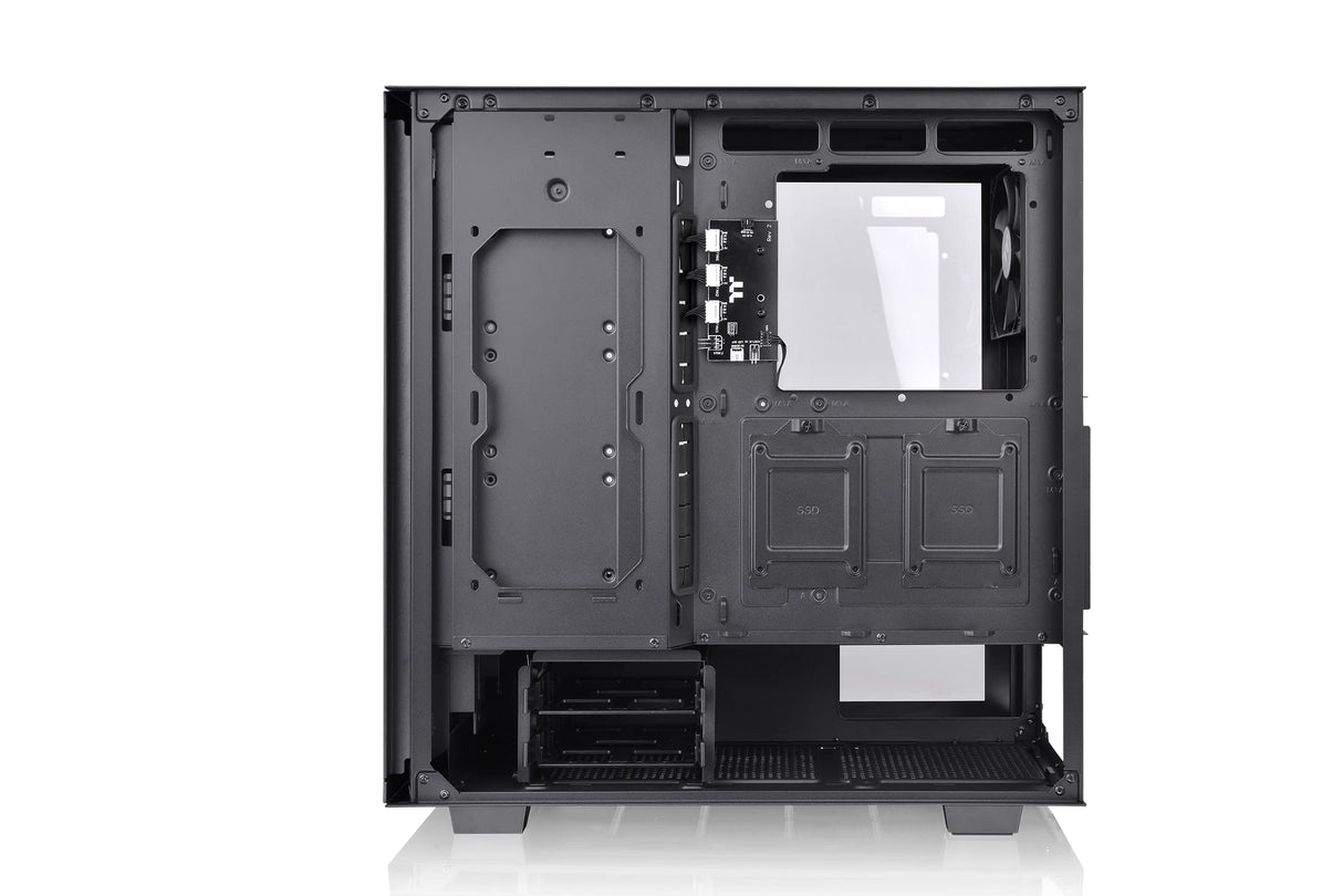 Thermaltake V350 TG ARGB Air Black | PC-Chassis | Mid-Tower-ATX-Case | Vidrio Templado de 4 mm | 4 Ventiladores Incluidos | Negro