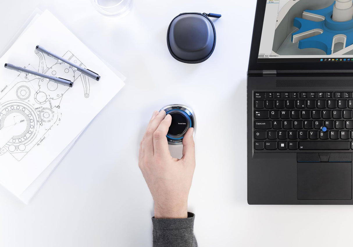 3Dconnexion SpaceMouse Wireless (Bluetooth Edition, ratón 3D, inalámbrico, negro)