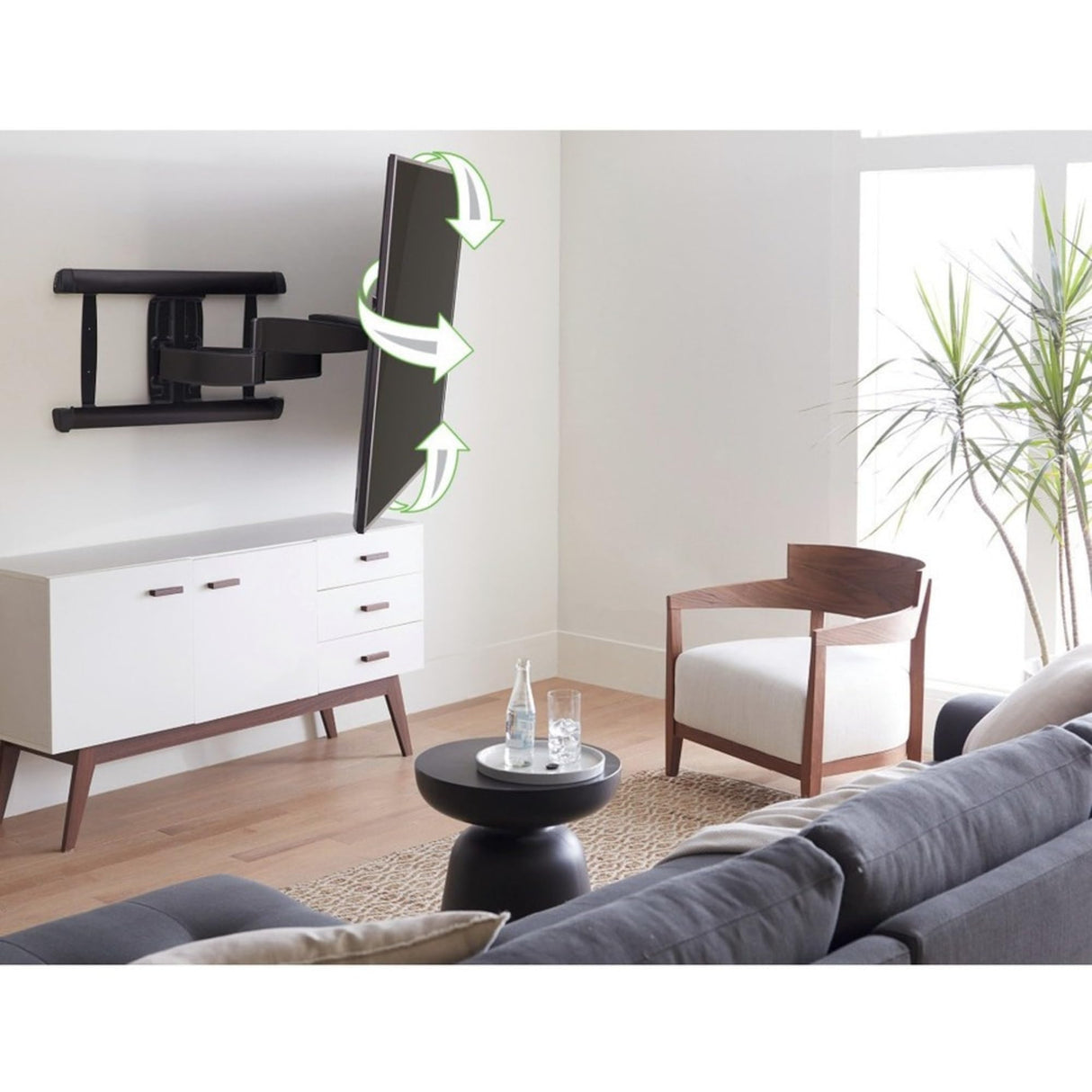 Sanus Soporte de TV avanzado de Movimiento Completo de 46 a 95 Pulgadas
