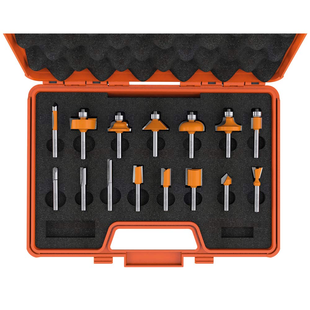 CMT Orange Tools 900.001.00 - Estuche 15 fresas rectas y perfil. s 8 hw dx