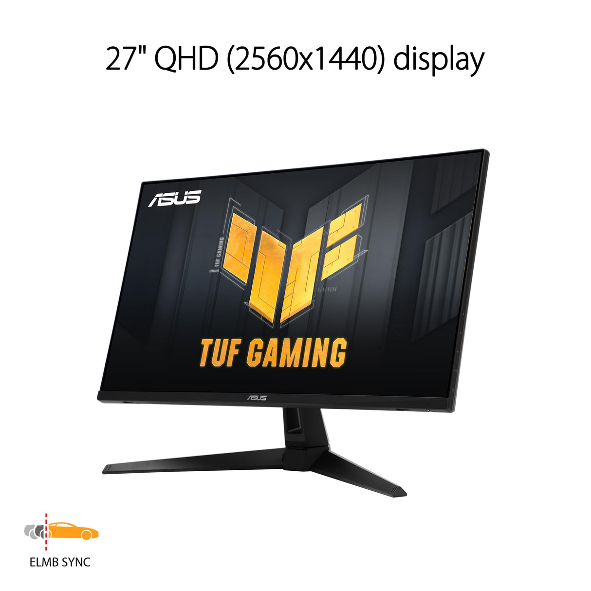 ASUS Monitor de juegos TUF Gaming VG27AQ3A 27" (QHD , 180Hz, Fast IPS, ELMB Sync, 1ms (GTG), Freesync Premium, compatible con G-Sync, Overdrive Variable, 130% sRGB)
