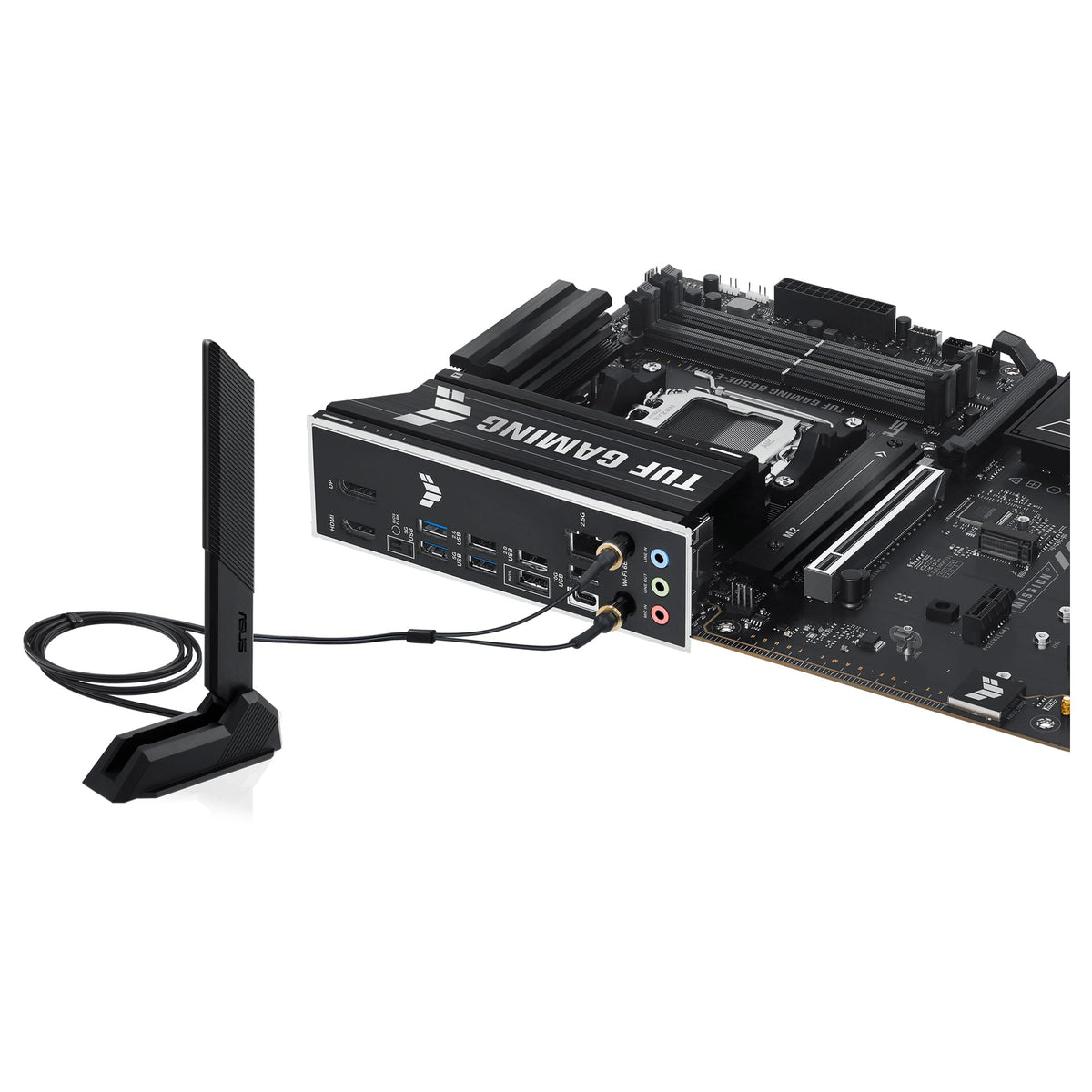 ASUS TUF Gaming B650E-E WiFi - Placa Base AMD B650 ATX, 8+2+1 etapas de Potencia 80A, DDR5, PCIe 5.0, M.2, Wi-Fi 6E, Ethernet 2,5 GB, DisplayPort, HDMI, USB Tipo-C, BIOS Flashback, Aura Sync