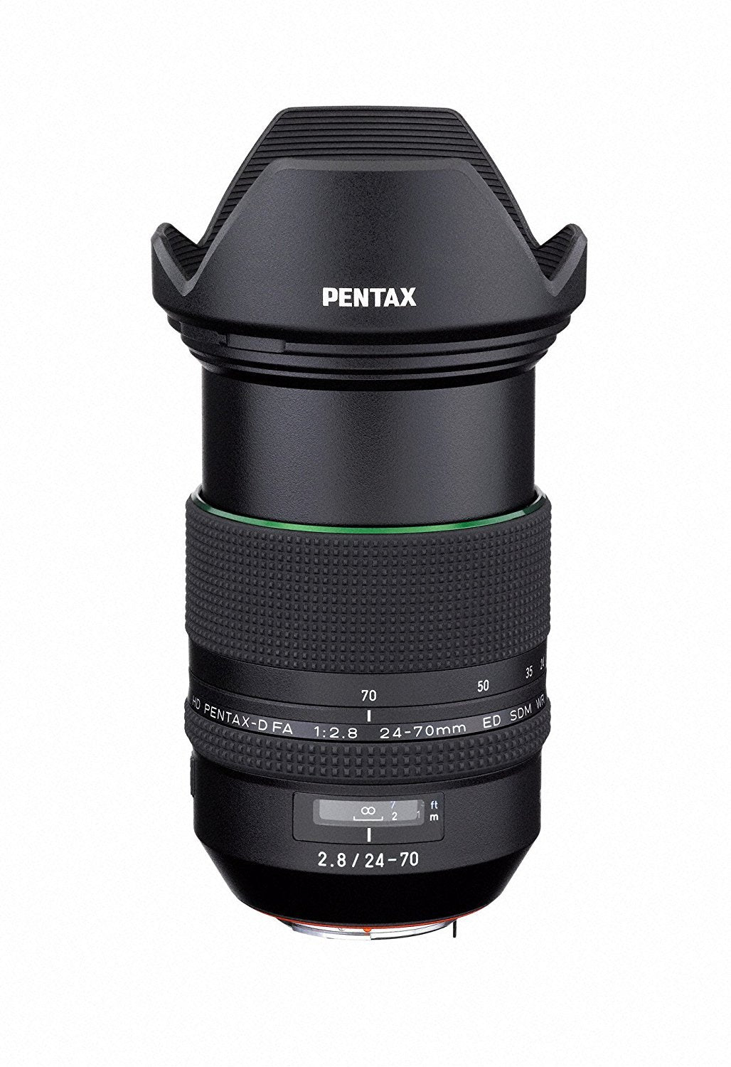 Pentax HD FA 24-70 mm F2.8ED SDM WR Zoom Estándar de Alto Rendimiento 24 mm Ultra Angular Construcción Resistente al Clima Potencia de Imagen Excepcional Cristal ED Lentes Asféricas Recubrimiento HD, Negro