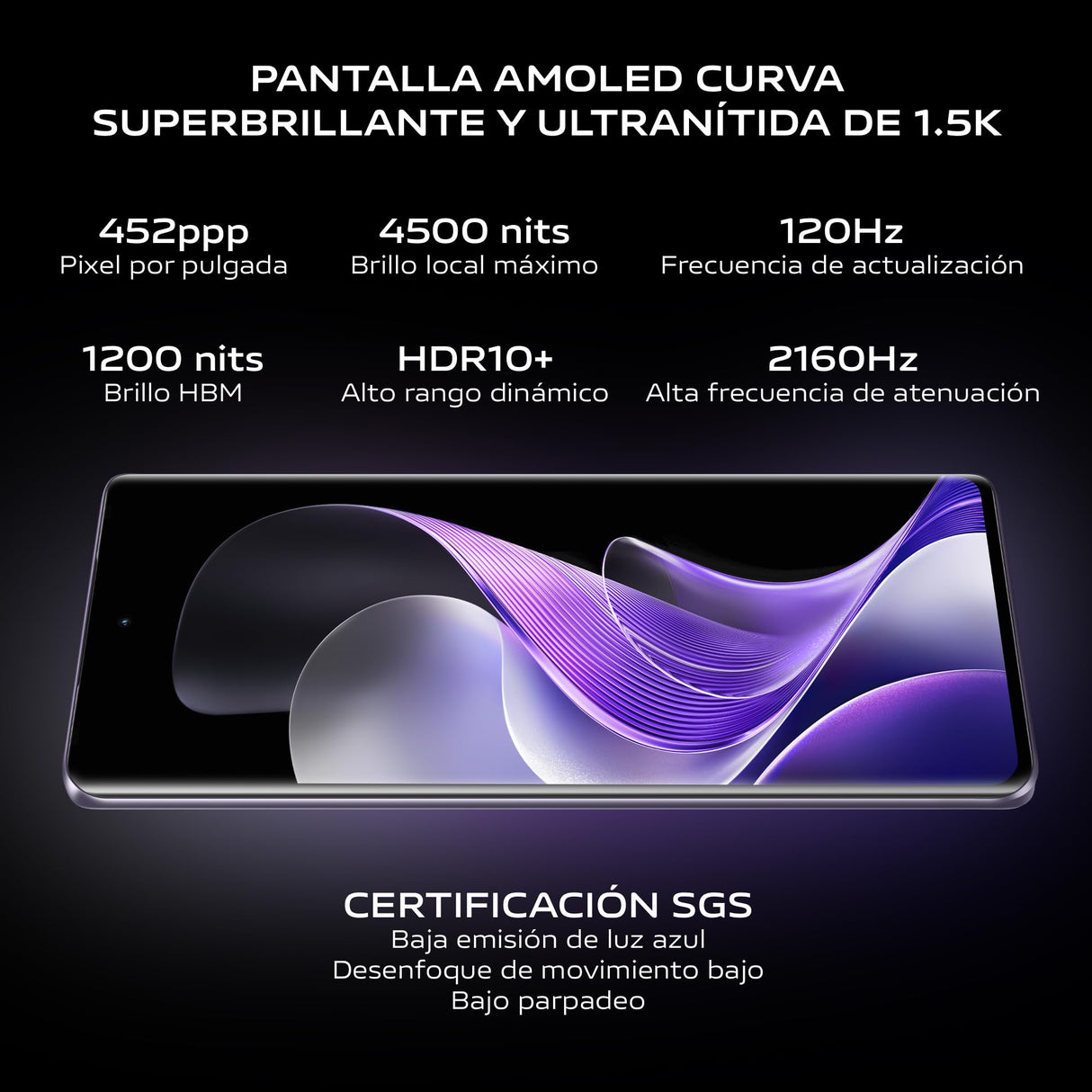 VIVO V40 5G Smartphone, 12GB RAM + 512GB ROM, Pantalla 6.78” AMOLED Curva 120 Hz, Cámara 50 MP con ópticas ZEISS, Batería BlueVolt XL de 5500mAh, Carga rápida Flashcharge 80 W, Plata