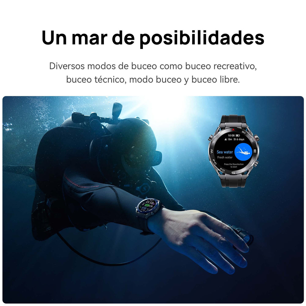 HUAWEI Watch Ultimate Smartwatch, iOS & Android, Material Innovador de Metal líquido, Tecnología de Buceo a 100 m, Pago NFC, Duración de la batería de 14 días, Gestión de la Salud Durante Todo el día
