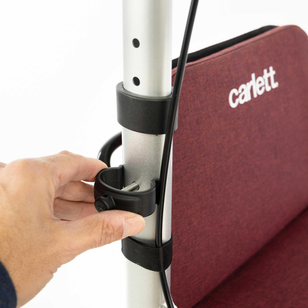 Carlett - Lett Go | Andador con Asiento Incorporado | Producto Médico Homologado | Ruedas XL Giratorias | Manillar Ergonómico Ajustable | Doble Freno con Sistema de Seguridad