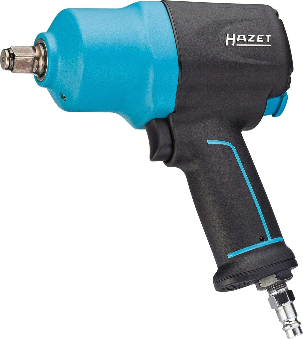 Llave de impacto neumática HAZET 9012EL-SPC I Máx. Par de apriete 1700 Nm, accionamiento cuadrado 12,5 mm (1/2 pulgada) I herramienta de baja vibración para apretar y aflojar tornillos