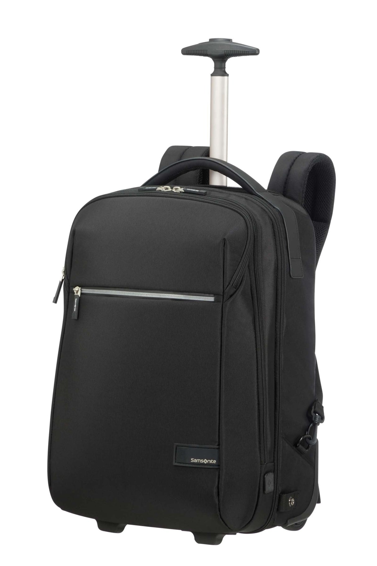 Samsonite LitePoint - Mochila para computadora portátil con Ruedas de 17.3 Pulgadas, 48 u200b u200bcm, 30 l, Negro (Negro)