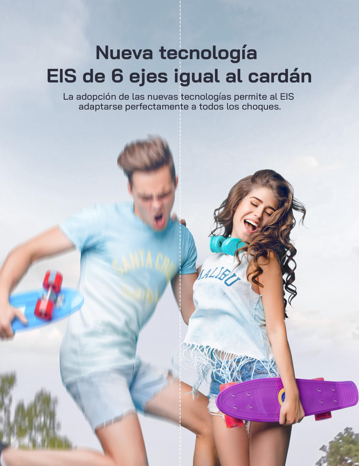 WOLFANG GA420 Cámara Deportiva Doble Pantalla 4K 60FPS 24MP, 10M Cuerpo/40M Impermeable, WiFi Webcam Videocámara Subacuática, Micrófono Dual, Control Remoto, EIS, 2x1350mAh Baterías,Accesorios