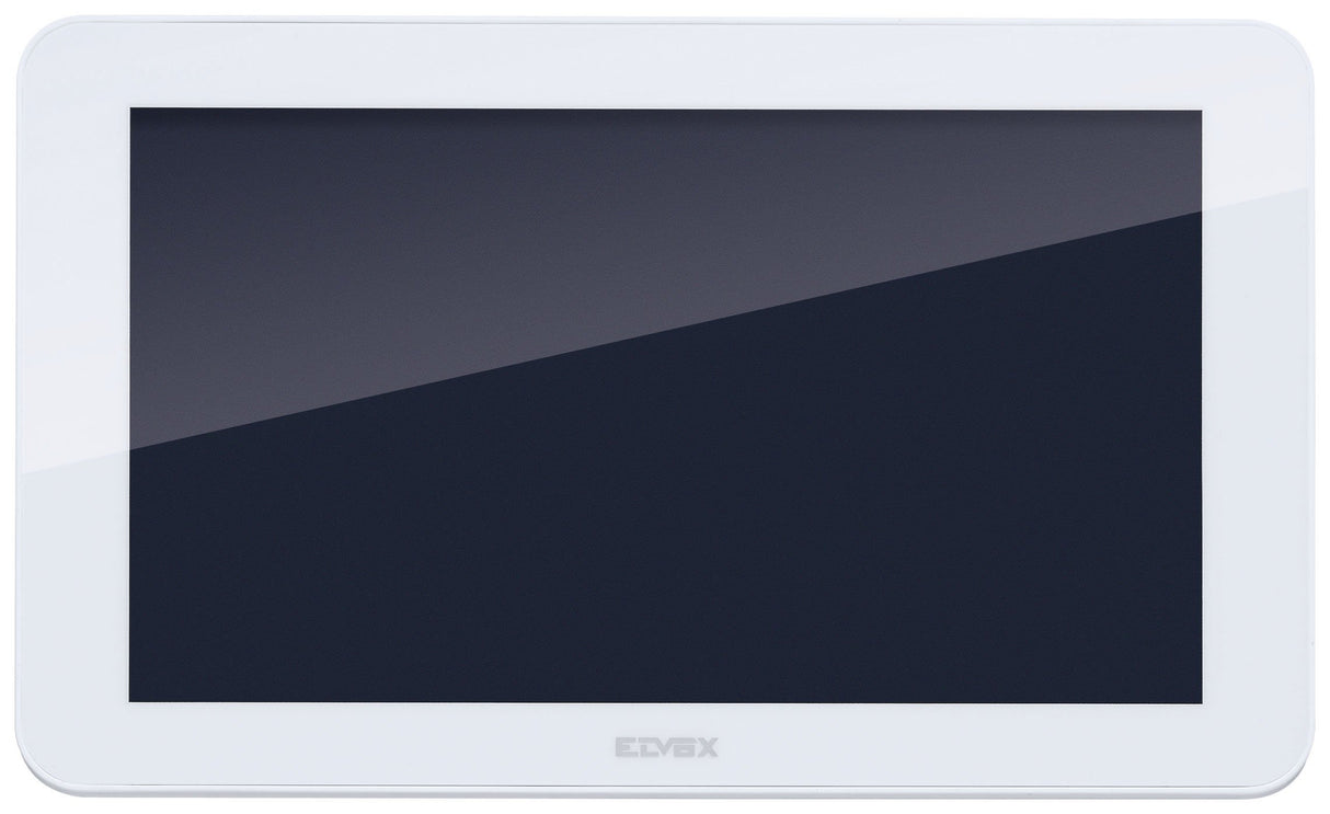 Vimar K40947 Monitor Wi-Fi LCD 7 in manos libres de pantalla táctil, alimentador con clavijas intercambiables estándares europeo, británico, americano y australiano, con soporte de instalación, blanco