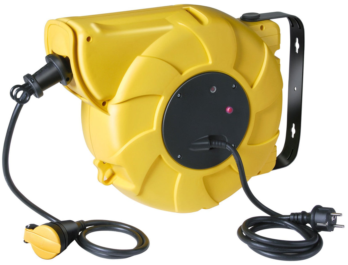 Brennenstuhl 1241221 - Decodificador de cable del carrete eléctrico automático ip44 eba eléctrico 12 1.5 m h07rn-f 3g2.5