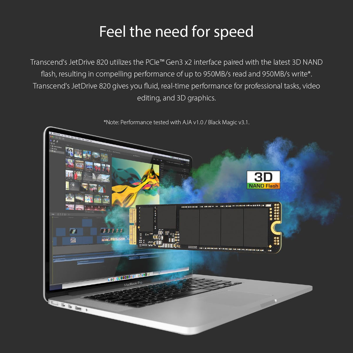 Transcend JetDrive 820 - Kit de disco duro sólido interno SSD 240 GB para Mac