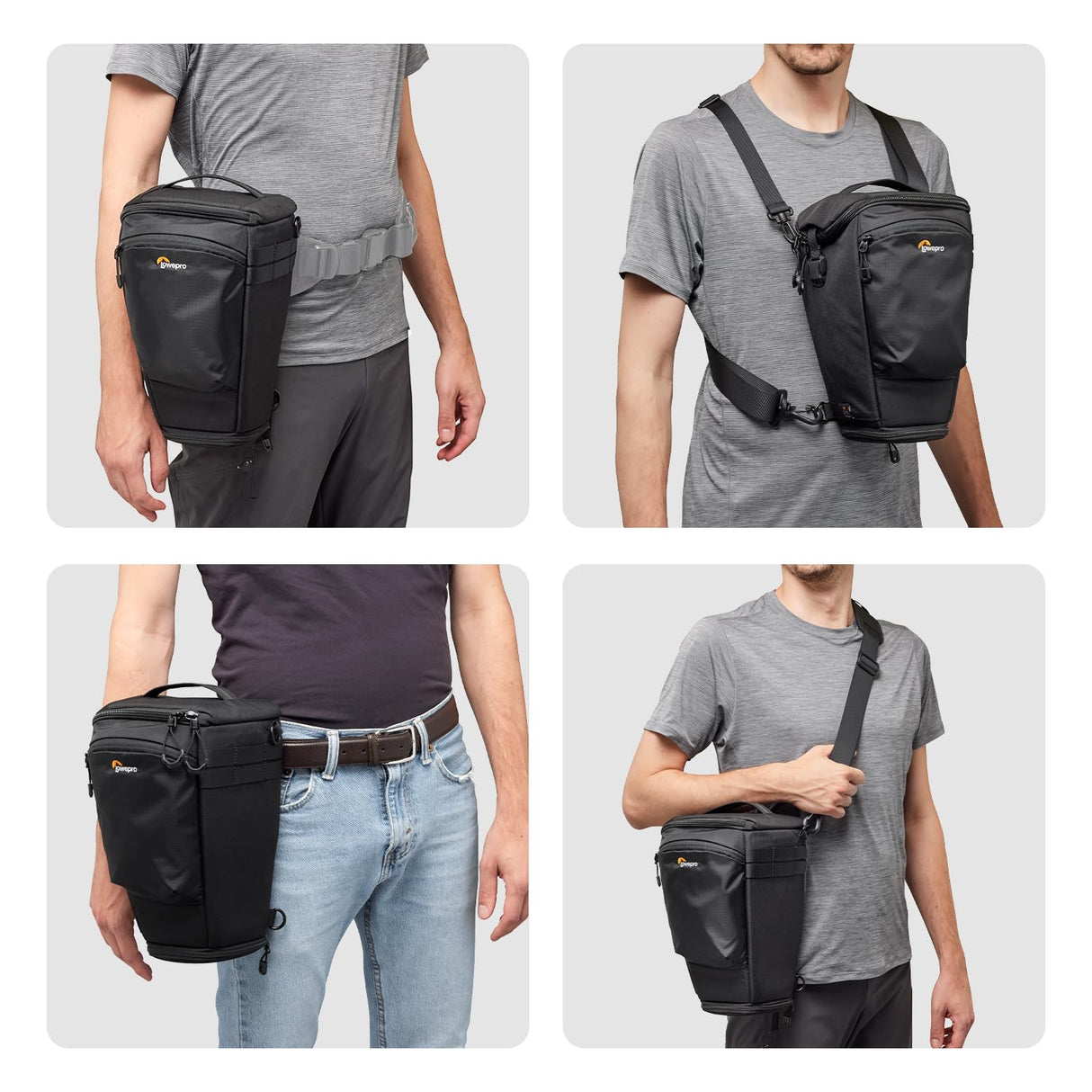 Lowepro ProTactic TLZ 75 Pro AW III Toploader Camera Bag, Camera Case for DSLR, Mirrorless, Volume 6L,Dim: 37x14x16cm for Cameras w/Lens Attached, Modular Shoulder Bag, for Photographer/Videographer