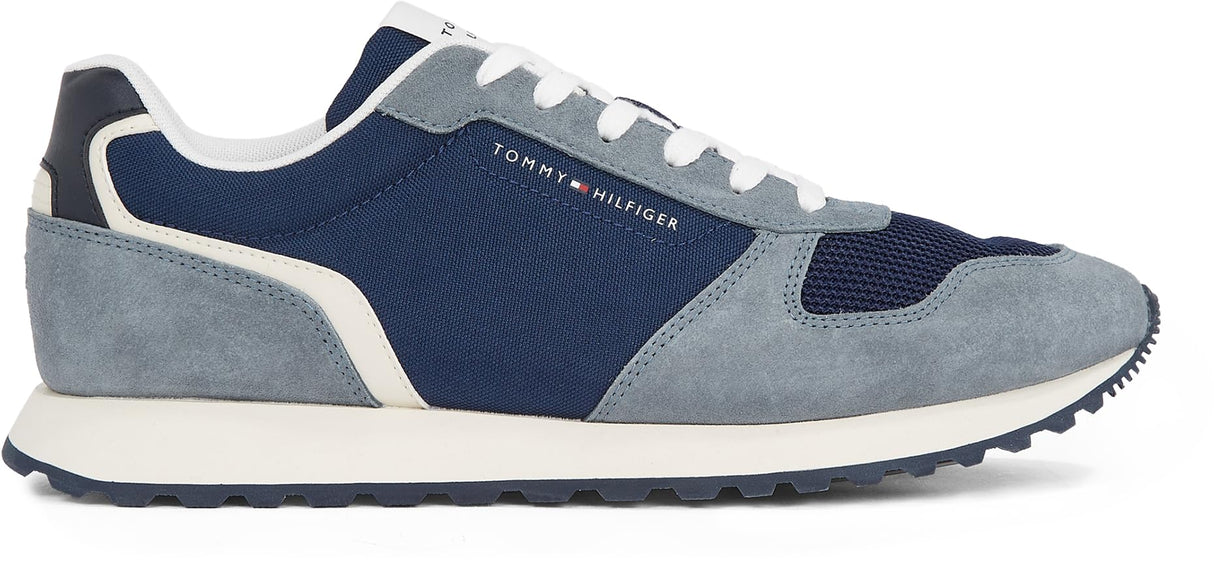Tommy Hilfiger Runner Sneaker Hombre New Eva Mix Calzado Deportivo, Multicolor (Sport Navy), 42