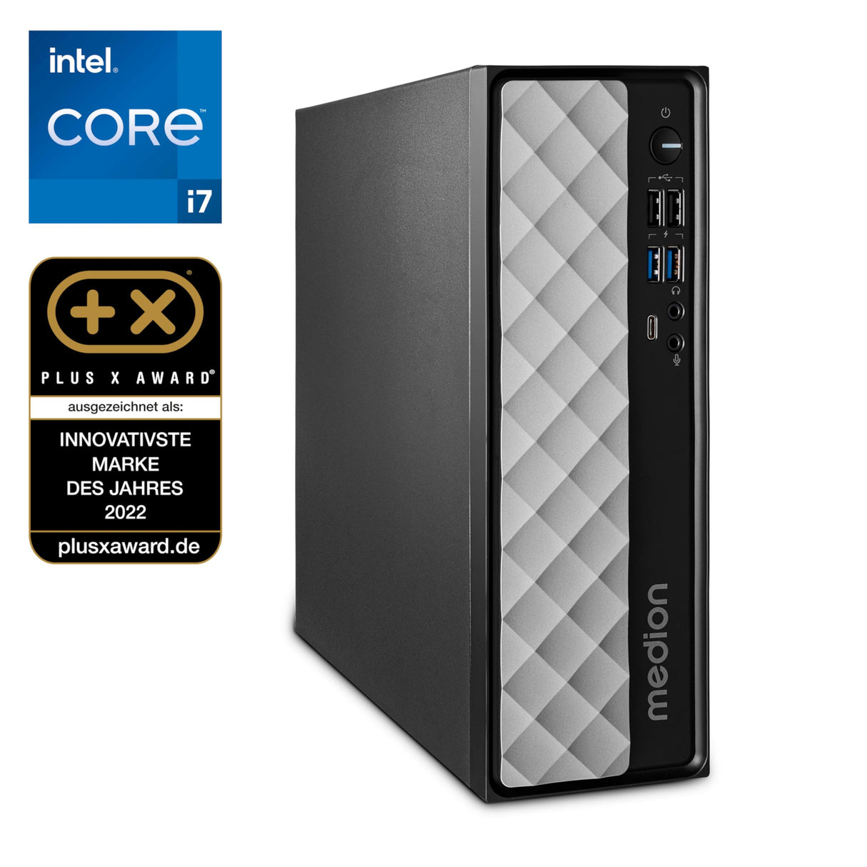 Medion Akoya T80 SFF MD35424 - Intel i7-12650H, 16GB RAM, 512GB SSD, UHD Grafik, DOS