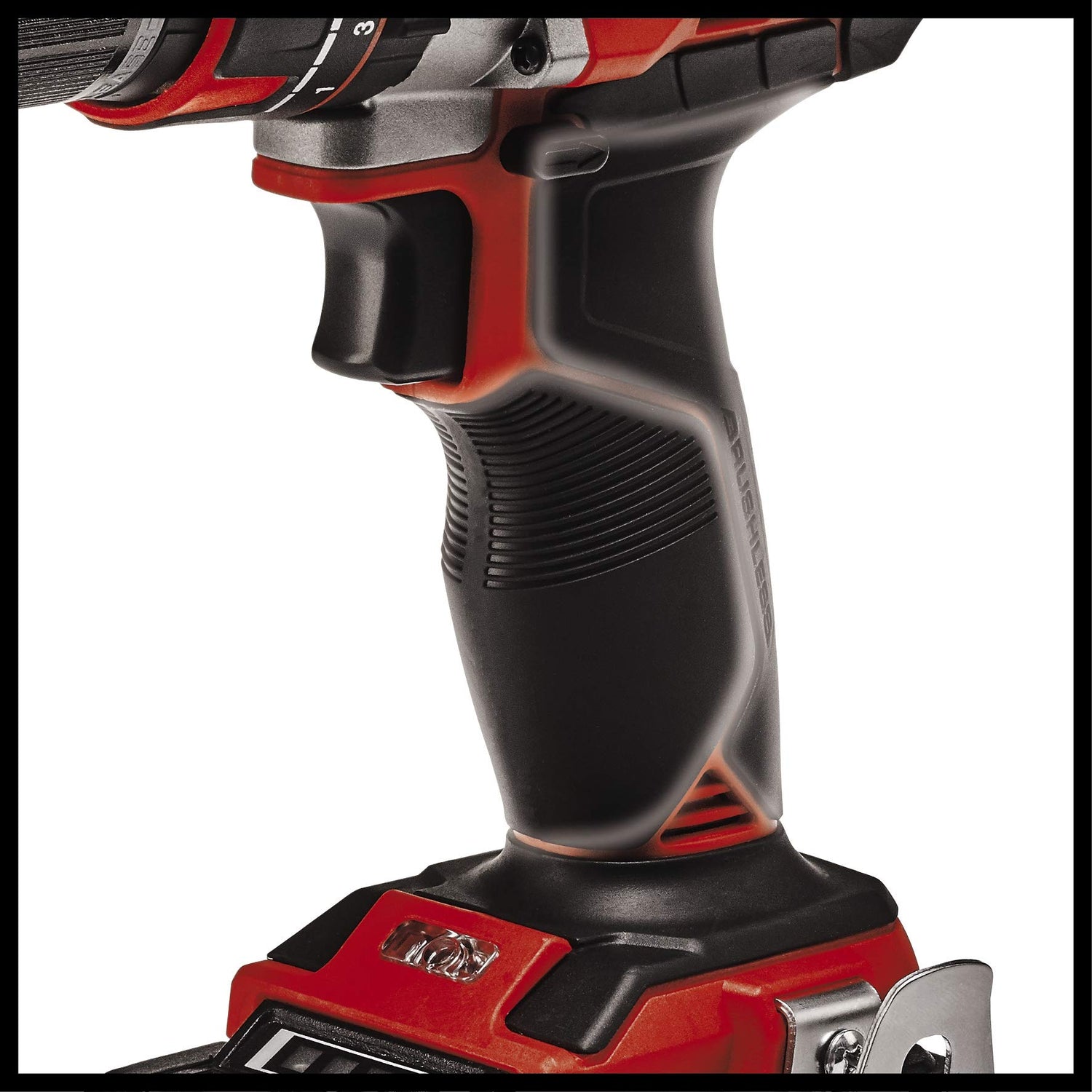 Einhell Taladro percutor con batería TE-CD 18/50 Li-i BL (2+4Ah) Power X-Change (18V, 50 Nm, motor sin escobillas, incl.1 batería de 2,0Ah y de 4,0 Ah y cargador rápido)