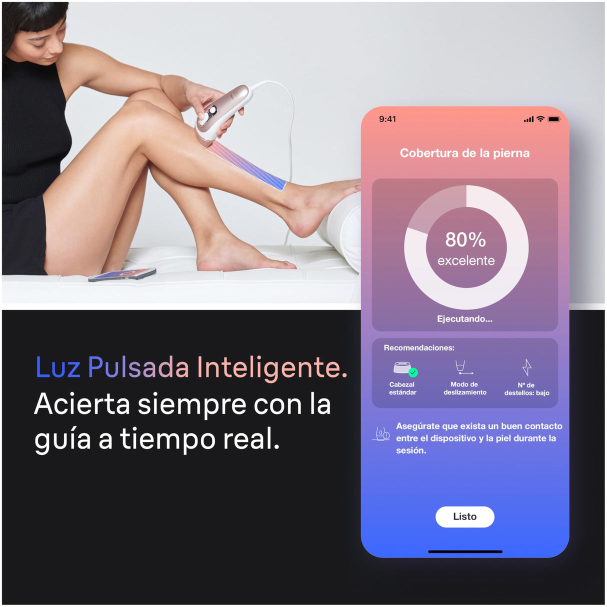 Braun Luz Pulsada Skin i·expert Smart IPL, Eliminación Del Vello En Casa, Alternativa a Depilación Láser Con Inteligencia Artificial, Neceser, Maquinilla Venus, 4 Cabezales Para Cara y Cuerpo, PL7387