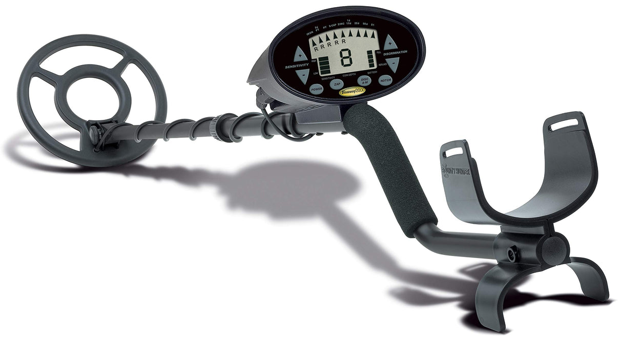 Bounty Hunter Discovery 2200 Detector de Metales con identificación de Objetivos de 9 segmentos