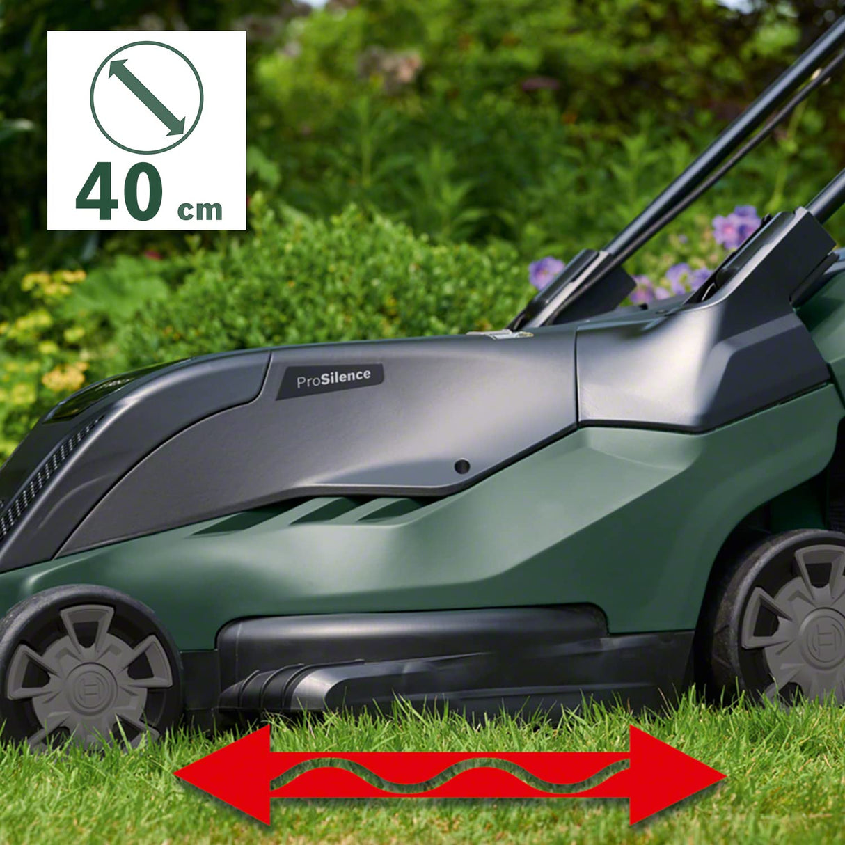 Bosch Cortacésped a batería AdvancedRotak 36-660 (36 Volt, 2X Batería 2,0 Ah, Ancho de Corte: 40 cm, Superficies hasta 660 m², en Caja)