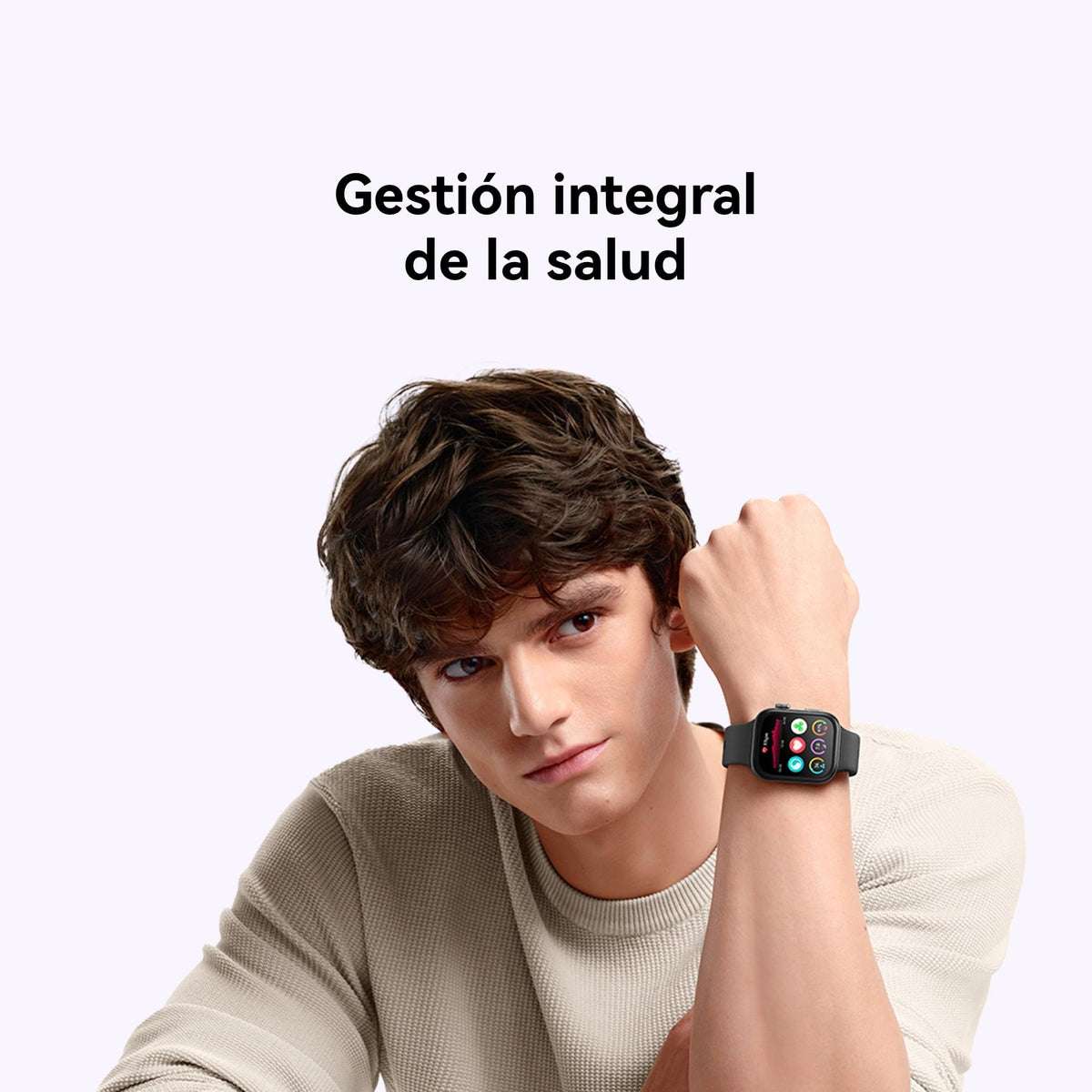 HUAWEI Watch FIT 3 Pantalla AMOLED de 1.82 Pulgadas, Diseño Ultrafino, Llamadas por Bluetooth, hasta 10 días de batería, Compatible con Android & iOS, Blanco Cuero