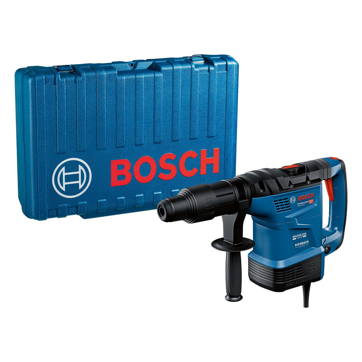 Bosch Professional martillo perforador GBH 6-42 C (con SDS Max, motor con 1300 W de potencia, motor Brushless sin escobillas, KickBack Control y Vibration Control, en maletín de transporte)