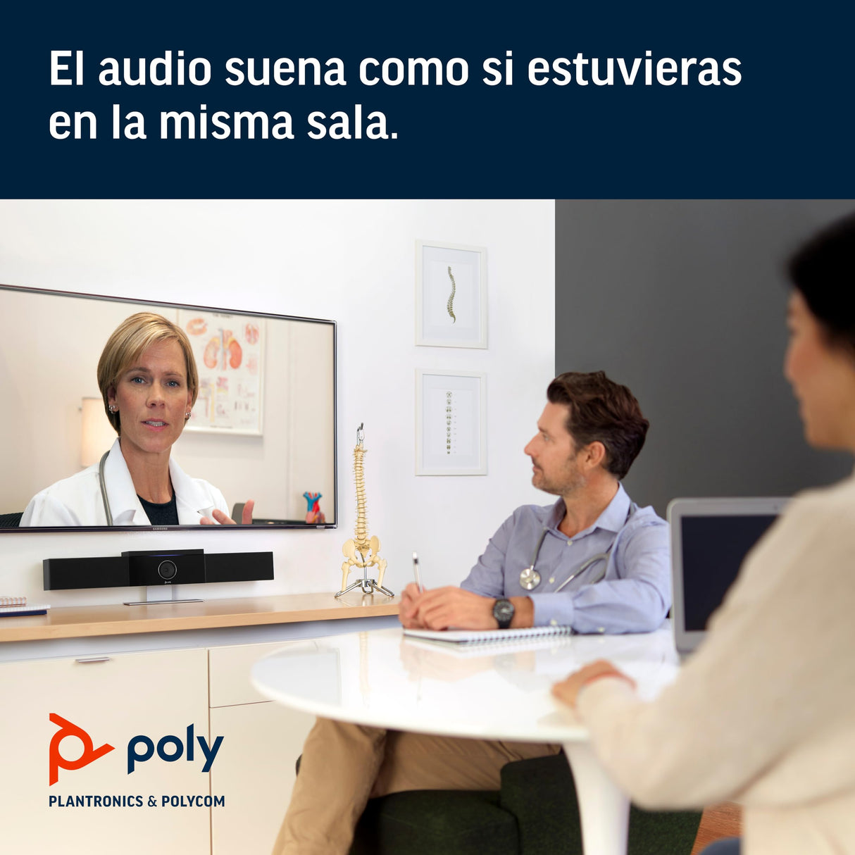 Poly - Studio - Sistema premium de audio y videoconferencia (Polycom) - Conectividad USB Plug-and-Play - Solución de vídeo para oficinas domésticas y pequeñas salas de conferencias