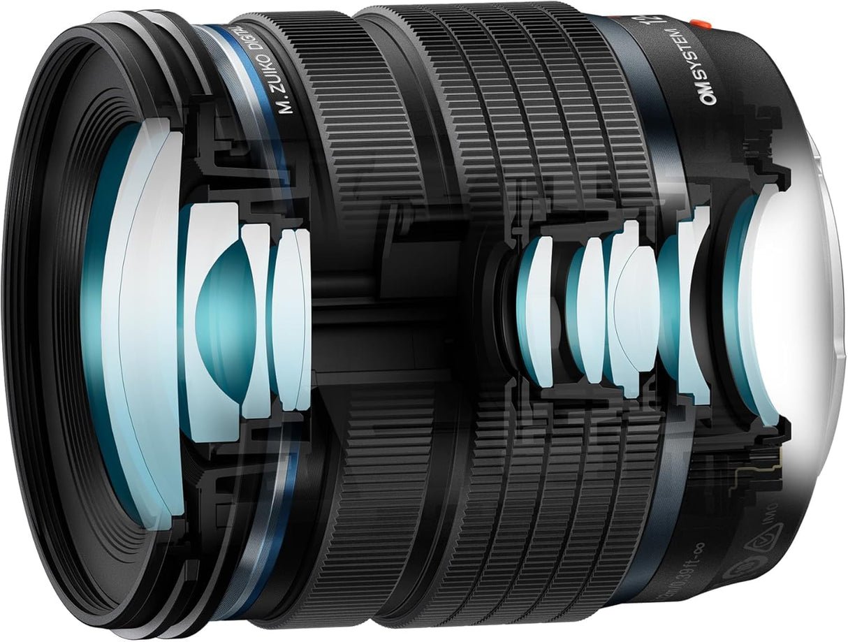 OM SYSTEM M.Zuiko DIGITAL ED 12-45mm F4.0 PRO Objetivo, Zoom Estándar Ultra-Compacto, Alta Resolución, Resistente a la Intemperie,Compatible con todas las cámaras MFT (Olympus OM-D y Pen, Panasonic G)