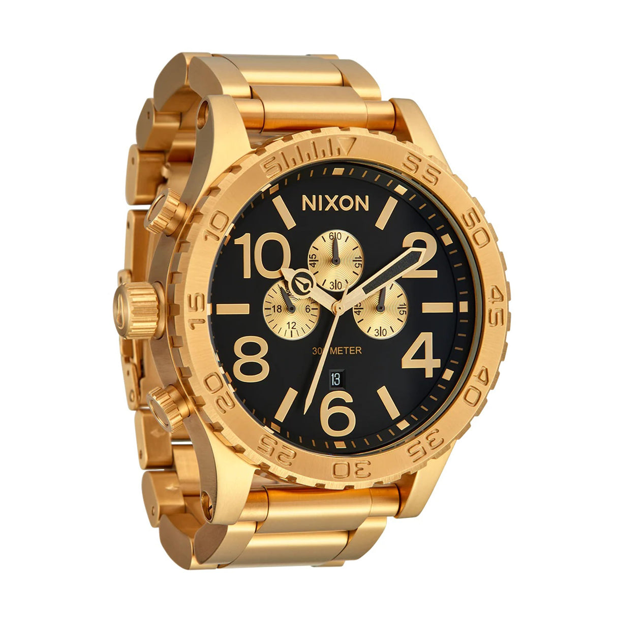 Nixon Reloj Analógico para Hombres de Cuarzo japonés con Correa en Acero Inoxidable A1389-510-00