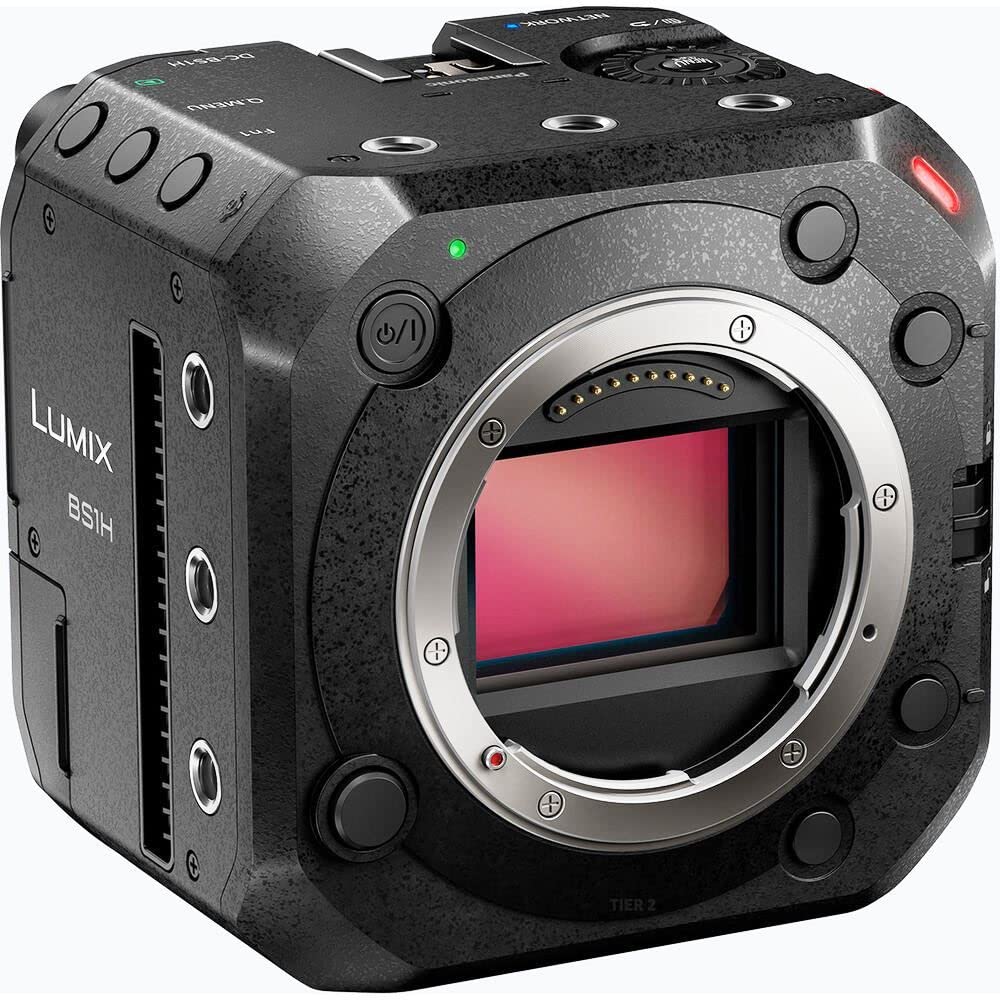 Panasonic Lumix DC-BS1HE Cámara Box (Montura L, Sensor de Formato Completo de 24 MP, transmisión en Vivo, producción de películas, utilizable con Drones) Negro