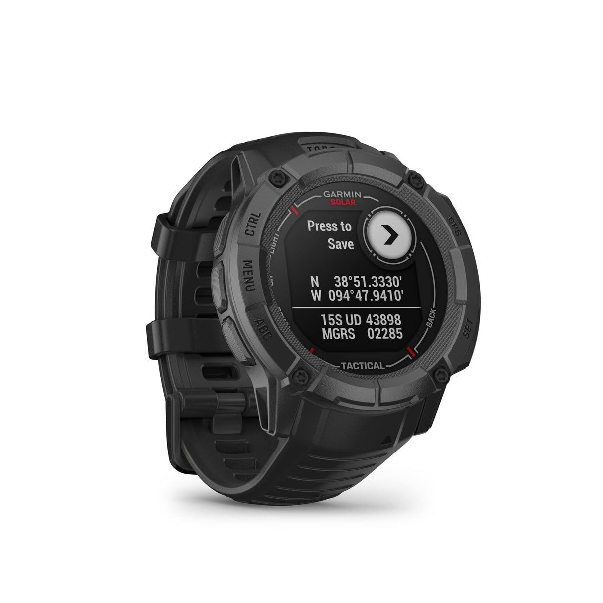 Garmin Instinct 2X Solar Tactical, Reloj Inteligente con GPS Resistente al Agua, Carga Solar, Funciones Tacticas y Deportivas, Pulsioximetría, Notificaciones del Smartphone, Negro