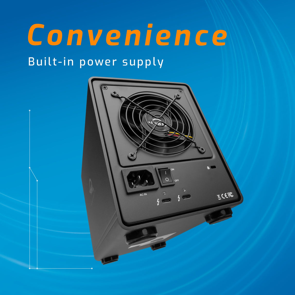 OWC Caja de Almacenamiento de 4 bahías con Puertos Dobles Thunderbolt 3