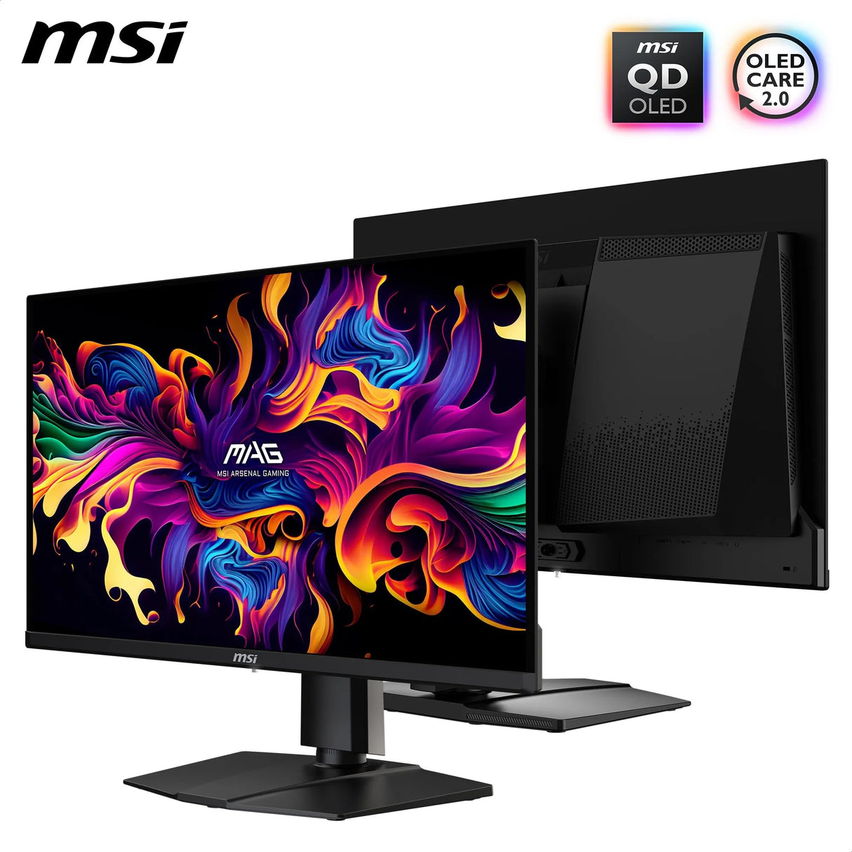 MSI mag 271QP QD-OLED X28 Monitor Gaming WQHD de 27 Pulgadas, Panel OLED Quantum Dot de 2560 x 1440, 280 Hz, 0,03 ms, DisplayHDR True Black 400, inclinación, Altura Ajustable,