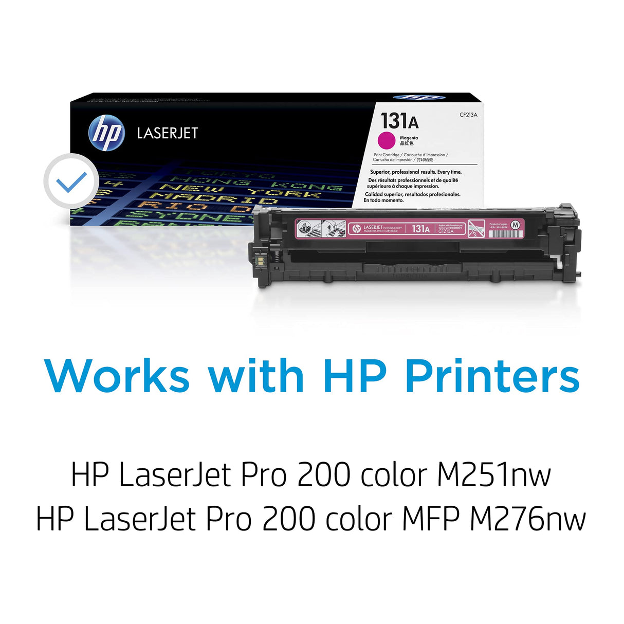 HP 131A CF213A, Magenta, Cartucho Tóner Original, de 1.800 páginas, para impresoras HP LaserJet Pro 200 color MFP M276, MFP M276n, MFP M276nw, M251, M251n y M251nw