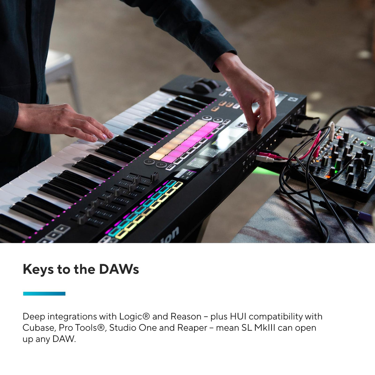 Novation 61SL MkIII: teclado controlador MIDI de 61 teclas y secuenciador con integración DAW