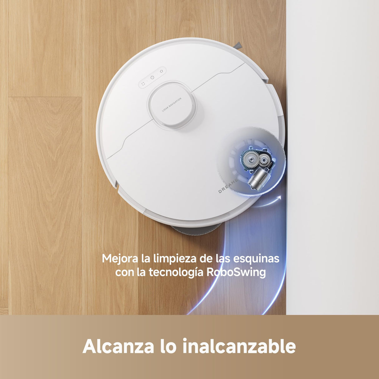 DREAME L10s Pro Gen 3 Robot Aspirador y Friegasuelos Inteligente, Succión Vormax de 13.000 Pa, Sistema de Fregado DuoScrub, Mopa con Elevación Automática de 7 mm, Alcanza lo Inalcanzable, 5.200 mAh