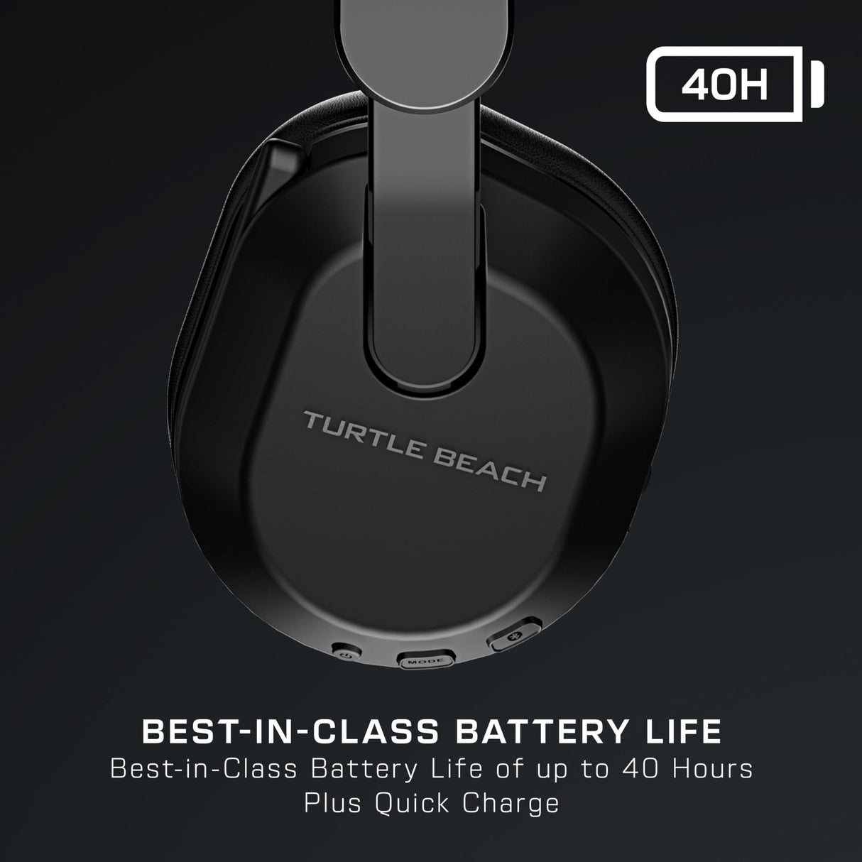 Turtle Beach Stealth 500 Negro Playstation Auriculares de Juego Inalámbricos con 40hr Batería y Bluetooth para PS5, PS4, PC y móvil