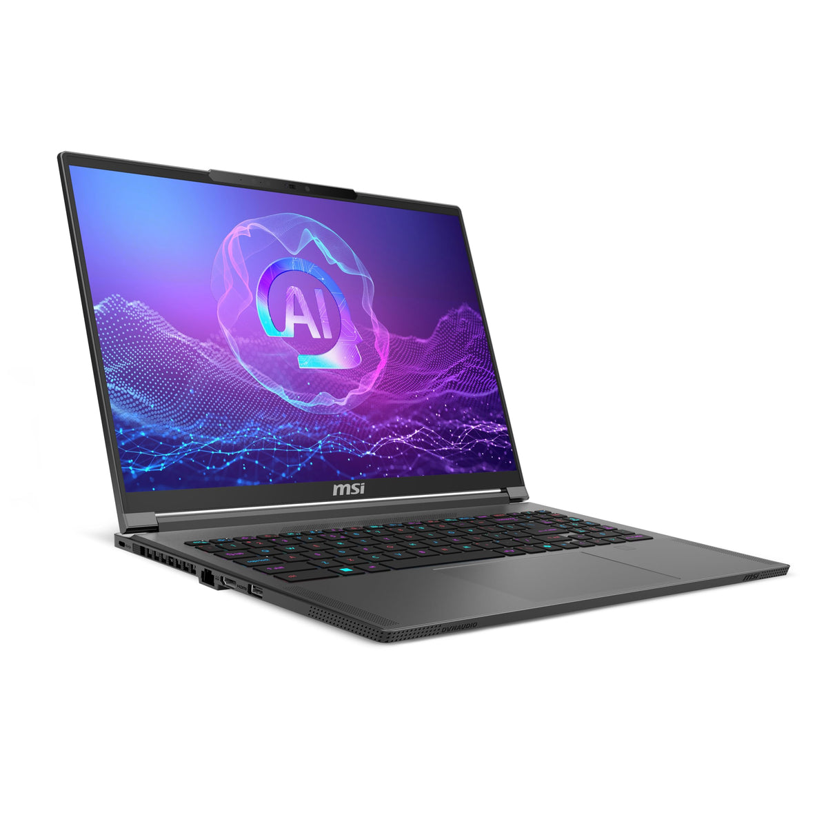MSI Stealth A16 AI A3XVFG-247XES Copilot PC portátil Gaming 16 Pulgadas, 16:10 QHD (2560 x 1600), 240Hz, AMD Ryzen AI 9 HX 370, RTX 4060, 32GB RAM, 1TB SSD, Free Dos, QWERTY Español