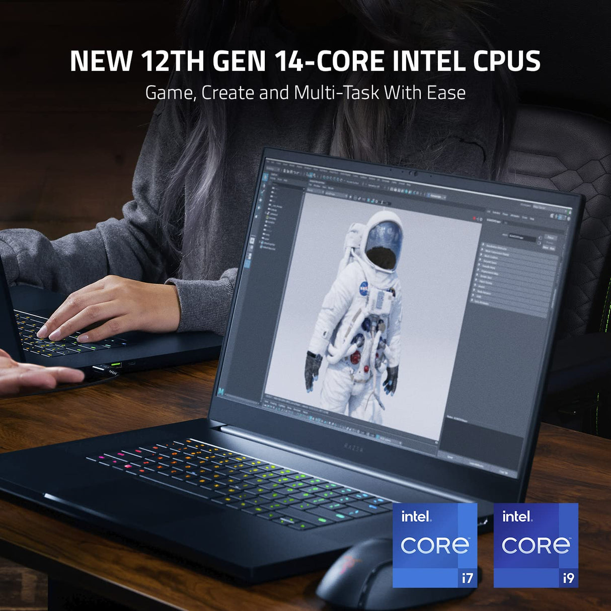 Razer Blade PC Portátil 17'' QHD 240 Hz Intel Core i7 12800H RTX3080Ti 32 Gb RAM DDR5 1TB SSD, Teclado qwerty español
